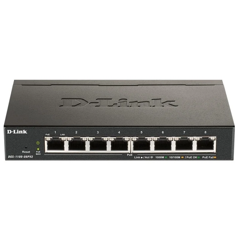 [NSWSSO0307] D-Link DGS-1100-08PV2/E 8xGb PoE Switch (64W)