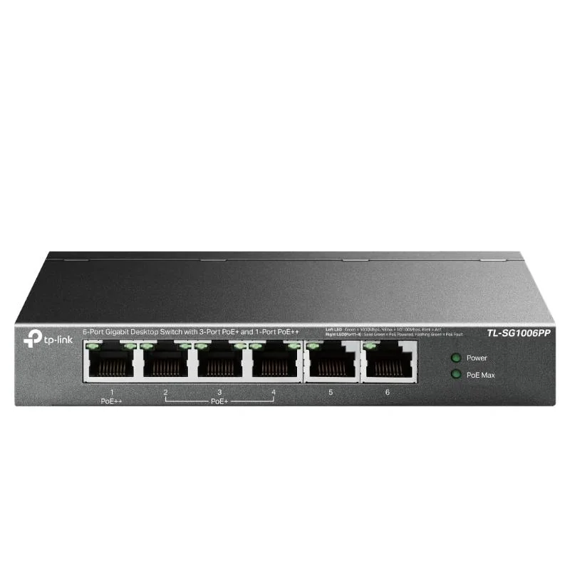 [NSWSSO0333] TP-Link TL-SG1006PP Switch 6xGB (3xPoE+ 1xPoE++)