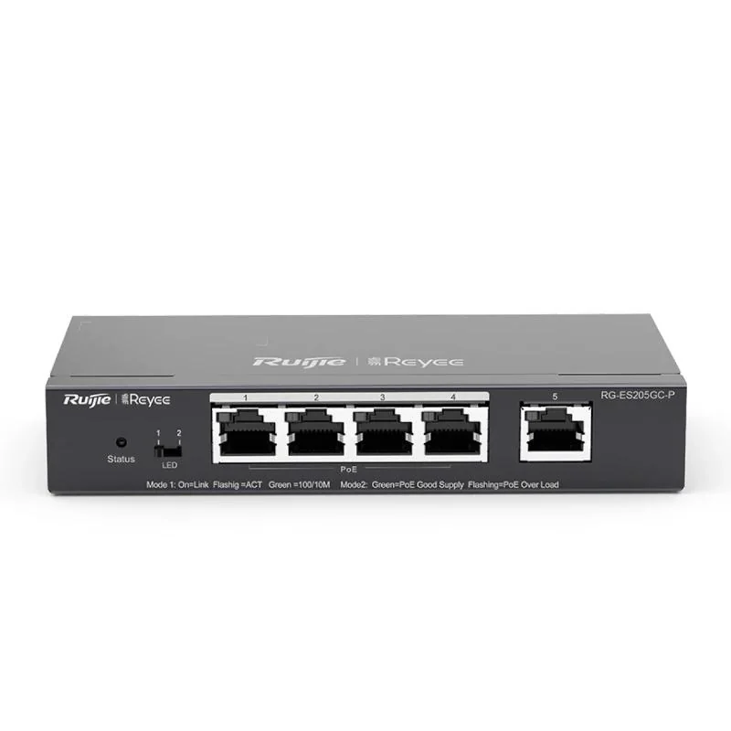[NSWSSO0349] Reyee Switch 5xGb RJ45 (4 PoE/POE+) 54W Steel