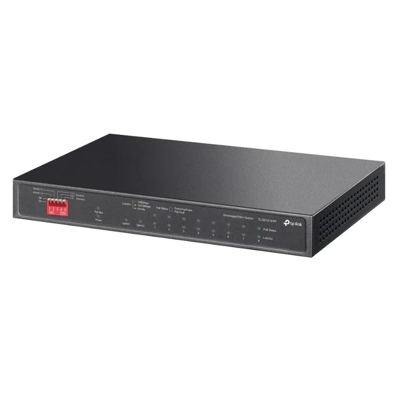 [NSWSSO0390] TP-Link TL-SG1210PP Switch 6xG PoE+ 2xG PoE++ 2xG