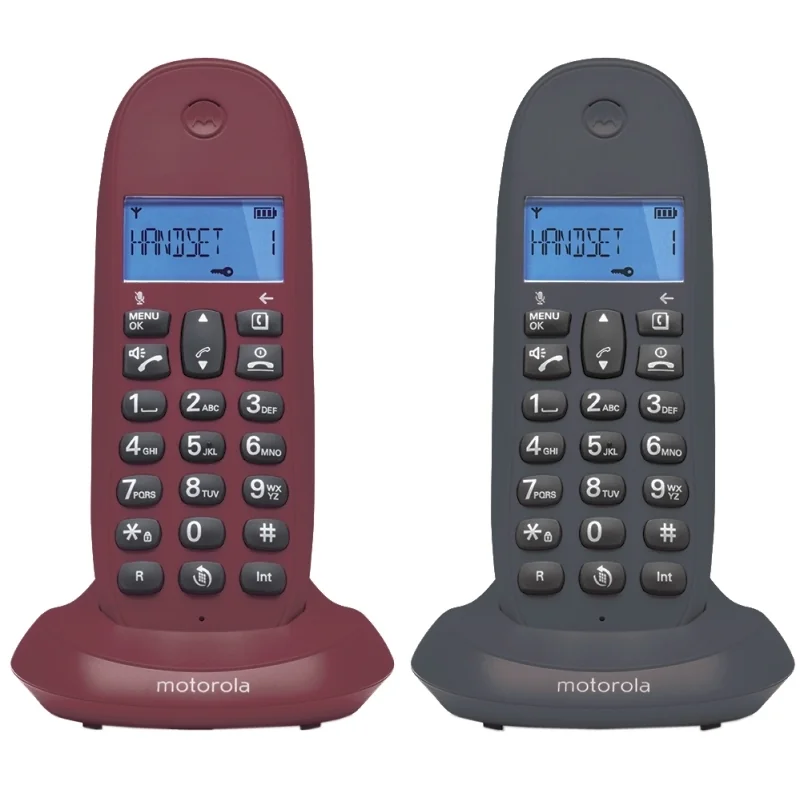 [NTETIN0112] MOTOROLA C1002 LB+ Telefono DECT DUO Gris-Granate