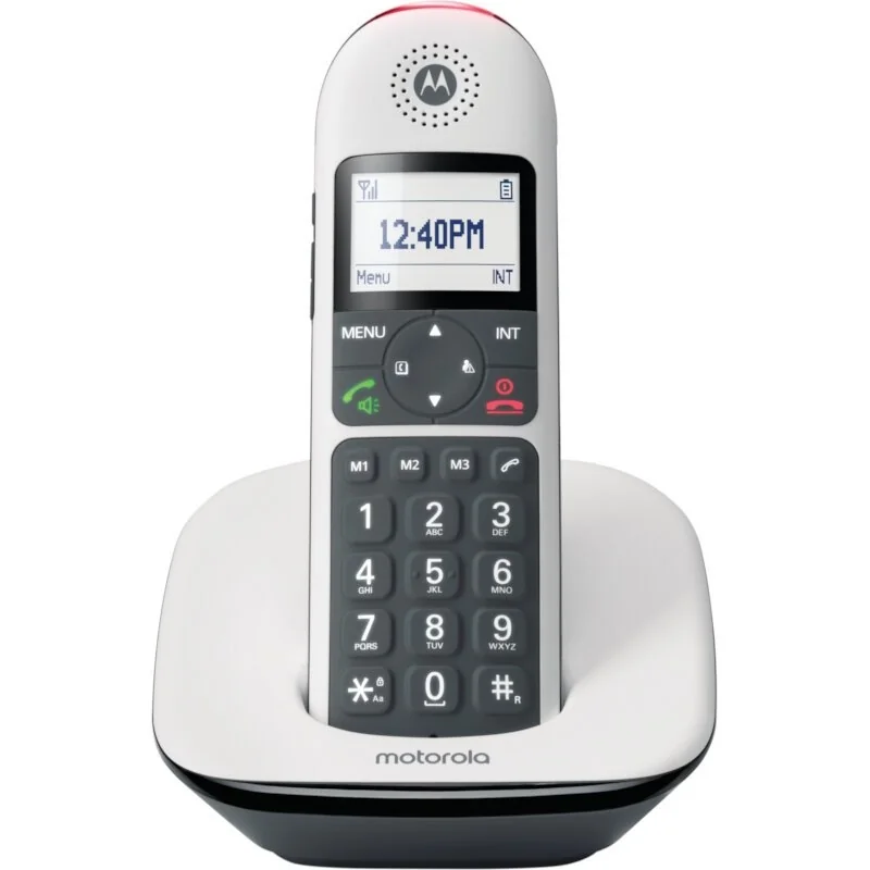 [NTETIN0139] MOTOROLA CD5001 Telefono DECT Teclas Grandes Blanc