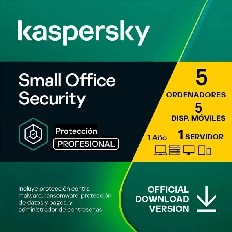 [WSSVEM0093] Kaspersky Small Office Security v7 5+1 ES ESD