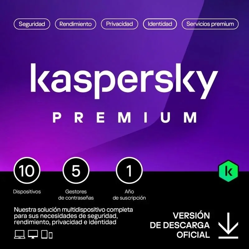 [WSSVHO0538] Kaspersky Premium 10L/1A ESD